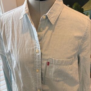 Levi's Light 100% cotton faded blue super light denim Blouse